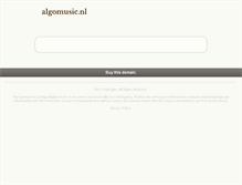 Tablet Screenshot of algomusic.nl