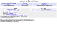 Desktop Screenshot of algomusic.com
