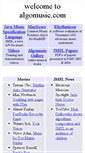 Mobile Screenshot of algomusic.com