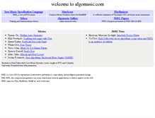 Tablet Screenshot of algomusic.com
